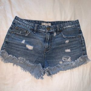 Free People Denim Cutoff Shorts